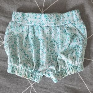 Kids Patterned Shorts - Aqua